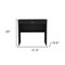 Homeroots 32" Black Wood Computer Desk With Drawer 546420 - alternate 9