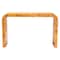 Bali & Pari Revelle Modern and Contemporary Natural Light Mappa Real Burl Wood Console Table 249-13929-ZORO - alternate 6