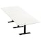 Skutchi Designs 10 Person Conference Table With Power Unit | 10' Arc Rectangle Table | Harmony Series HAR-AREC-48X120-T.BK-W960-NA - alternate 1