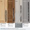 Amerock Carrione 8 inch 203mm Center-to-Center Marble Black/Black Bronze Cabinet Pull BP36663MBKBBR - alternate 2