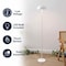Jonathan Y Laurel 59" Contemporary Minimalist Mushroom Metal Adjustable Height Rechargeable Cordless Integrated JYL7165A - alternate 7