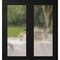 Vdomdoors Front Exterior Prehung Metal-Plastic Double Doors Frosted Glass / MANUX 8102 Matte Black / Office C MANUX8102DEXD-BLK-W72xH80-RH-I - alternate 1