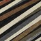 Homeroots 8' Black Brown And Ivory Round Striped Washable Indoor Outdoor Area Rug 597303 - alternate 4