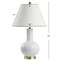 Jonathan Y Han 27" Ceramic/Iron Contemporary USB Charging LED Table Lamp, White/Brass Gold JYL6600A - alternate 6