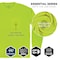 Ergodyne S Lime Essential Non-Certified Hi-Vis Long Sleeve T-Shirt 8093 - alternate 3