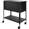 Lorell Black, 13.5" W, 28.3" L, 24.8" D LLR60177 - alternate 1