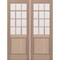 Doornmore G5012, 74.5" x 98" ( 2x36" Door) Left Hand, Mahogany SDL 12 Lite, 1/2 Lite Exterior Door G5012-SW-3696_2_LI - alternate 7