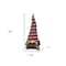 Homeroots 30" Red Fabric Christmas Sitting Gnome Tabletop Sculpture 397140 - alternate 3