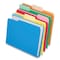 Pendaflex Double Stuff File Folders, 1/3-Cut Tabs: Assorted, Letter, 1.5in Expansion, Assorted Colors, 24PK 54458EE - alternate 1