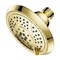 Kingston Brass 5" Round 5-Function ABS Shower Head, Polished Brass KX1552 - alternate 1
