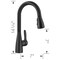 Blanco Atura Bar Pull-Down 1.5 GPM, Matte Black 443028 - alternate 3