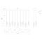 Euf Norah, Chandelier, 13-Light, 51", Matte Black, Mixed Glass 49239-041 - alternate 2