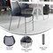 Flash Furniture HERCULES Navy Stack Chair with Air-Vent Back, Non-Sled Base and Gray Powder Coated Metal Frame, 5PK 5-RUT-NC498-NV-GG - alternate 3