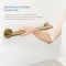 Kibi Bathroom Safety 36 In L, 1.25 In Dia., Stainless Steel Shower Grab Bar, Concealed Screws KGB1136BB - alternate 5