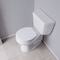 Jones Stephens White Deluxe Molded Wood Toilet Seat, Closed Front, Cover, Slow-Close, QuicKlean Hinges, Round C013WDS00 - alternate 3