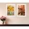 Homeroots Set Of Two Vintage Country and Sunflowers 1 White Framed Print Wall Art, 2PK 406037 - alternate 3