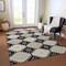 Homeroots 5' X 8' Black And Silver Floral Washable Indoor Outdoor Area Rug 610740 - alternate 4