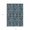 Homeroots 8' X 10' Teal Blue And Sky Blue Damask Washable Indoor Outdoor Area Rug 588199 - alternate 6