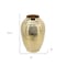 Homeroots 13" Gold Hammered Aluminum Urn Table Vase 574418 - alternate 5