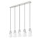 Z-Lite Aimie 5-Light Linear Chandelier, 7 in W, Brushed Nickel 828P7-5L-BN - alternate 4