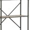 Homeroots 49" Gray Brown Metal Four Tier Etagere Bookcase 486318 - alternate 3