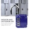 Newhouse Hardware 4-Digit Waterproof Combination Lock, Steel, Blue NHH-NUMLK-BLU - alternate 5