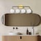 Jonathan Y Caleb 30.75" 4-Light Contemporary Transitional Iron/Glass LED Vanity Light, Brass Gold/Black JYL9554B - alternate 6