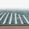 World Rug Gallery Bohemian Stripe Stain Resistant Runner Rug 2 ft x 7 ft Teal 385TEAL2X7 - alternate 5