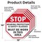 Signmission Stop Hearing Protection & Safety Gl, 10 inch X 10 inch, Aluminum Metal Signs, 5PK OC-A-5Pack-10-220 - alternate 6