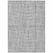Homeroots 5' X 8' Gray Charcoal And Silver Striped Washable Indoor Outdoor Area Rug 583427 - alternate 5