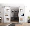Vdomdoors Modern Double Barn Door Sete 6999 White Silk with Mirror 13FT Rail Track Set Solid Panel Interior SETE6999DB-S-WS-4884 - alternate 3