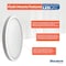 Bulbrite 7" Round 10.3-W 3000K LED Flush Mount Light, 1150 Lumens, White Finish 773604 - alternate 9