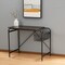 Homeroots 39" Brown and Black Wood and Metal H-Shape Computer Desk 568041 - alternate 6