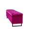 Homeroots 16" Fuchsia Upholstered Velvet Bench with Flip top 530662 - alternate 4