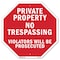 Signmission Private Property No Trespassing Vio, 10 Inch X 10 Inch, Aluminum Metal Signs OC-A-10-157 - alternate 1