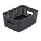 Advantus Black Plastic Weave Bins, Small, 3PK 40326 - alternate 4