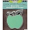 Ashley Productions Magnetic Whiteboard Eraser, Teal Apple with Chalk Loop Leaves, 6PK 09984 - alternate 1
