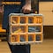 Powertec Small Parts Tool Box 1PK - 10 Compartments, IP65 Water, Stackable & Interlocking, Removable 72365 - alternate 4