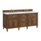 James Martin Vanities Vanity, without top, Mid-Century Walnut, 71.88 in W x 23.5 in D,  424-V72-M-WLT - alternate 3