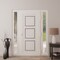Vdomdoors Front Exterior Prehung Metal-Plastic Door, Manux 8661 White Silk, 2 Side Sidelite Transoms, Office MANUX8661EXD-WS-W14+36+14xH80-LH - alternate 2