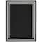 Homeroots 7' X 10' Black And Ivory Indoor Outdoor Area Rug 573054 - alternate 1