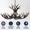 Jonathan Y Eldora 36" 8-Light Rustic Farmhouse Adjustable Resin Antler LED Chandelier, Black JYL6319C - alternate 7