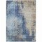 Homeroots 10' X 14' Navy Blue And Taupe Abstract Washable Indoor Outdoor Area Rug 587247 - alternate 5