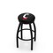 Holland Bar Stool Co 36" Blk Wrinkle Cincinnati Swivel Bar Stool, Accent Ring L8B2B36Cincin - alternate 1