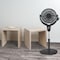 Optimus 14 Inch Louver Rotating Oscil Pedestal Air Circulator with Remote, LED and Timer F-7508 - alternate 3