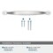 Amerock Inspirations 6-5/16 inch (160mm) Center-to-Center Polished Chrome Cabinet Pull, 10PK 10VMP158926 - alternate 3