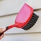 Libman Short Handle Utility Brush, 1-1/2 in L Trim, PET, 3-1/2 in W Brush, 14-1/4 in OAL, Red 524 - alternate 3