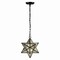 Jonathan Y Stella 12" Moravian Star Metal/Clear Glass LED Pendant, Oil Rubbed Bronze/Mercury Glass JYL9072A - alternate 5