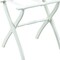Homeroots White Folding Luggage Rack With White Straps 489580 - alternate 5