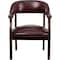 Flash Furniture Traditional Luxurious Conference Chair, 24 in W 27" L 31-1/2" H, Upholstered Straight, Vinyl Seat B-Z105-OXBLOOD-GG - alternate 1